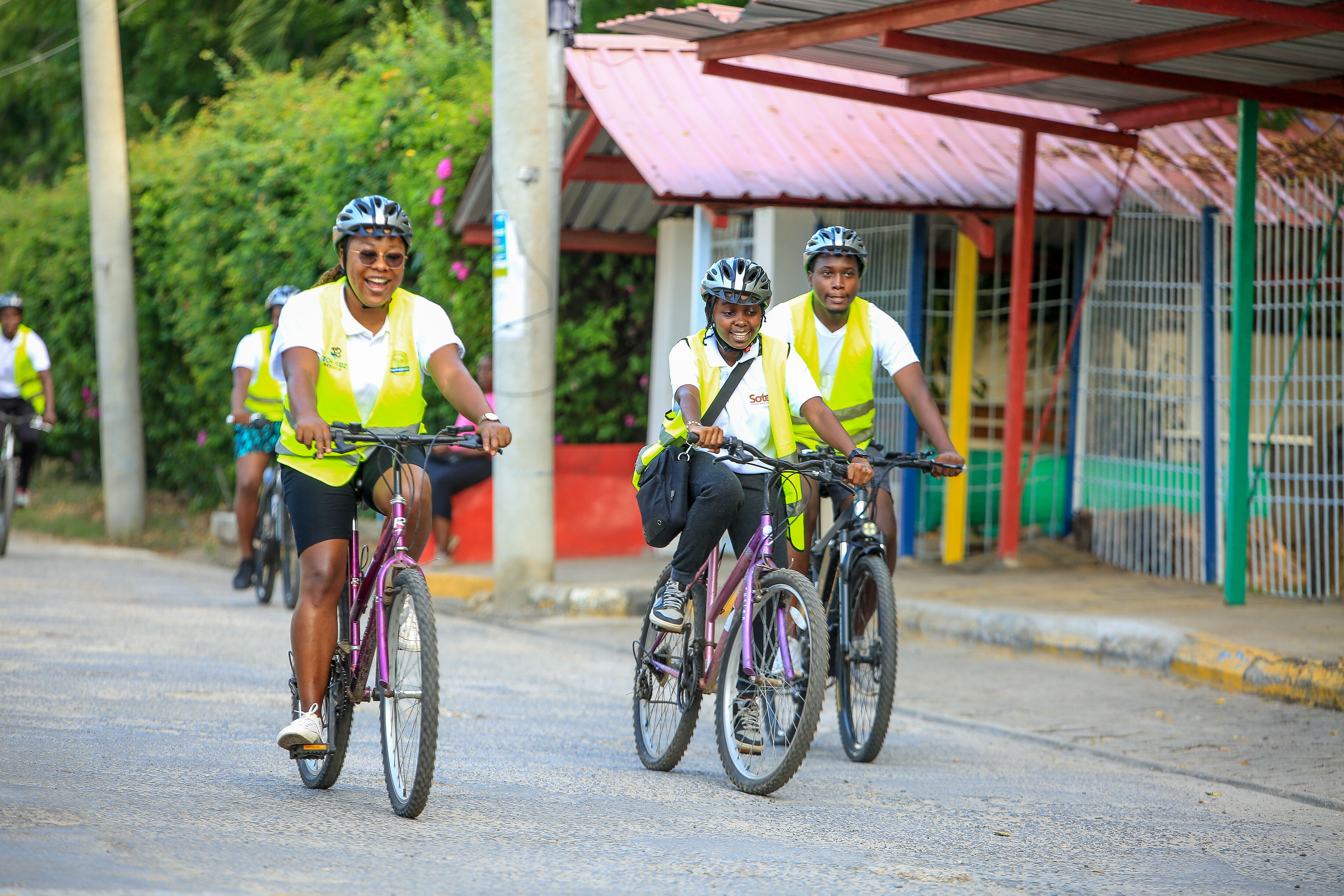 Bicycles in park